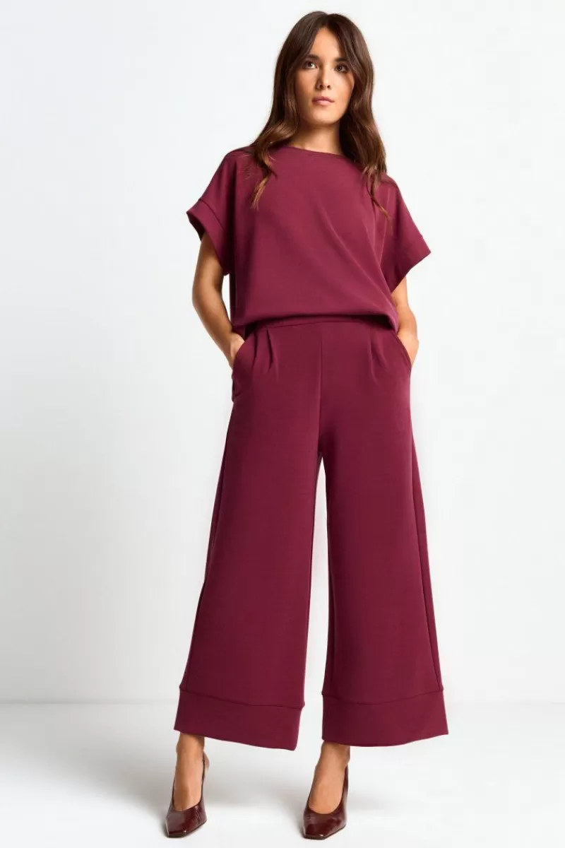 Rich & Royal Culotte Aus Supersoftem Jersey | Damen Weite Hosen