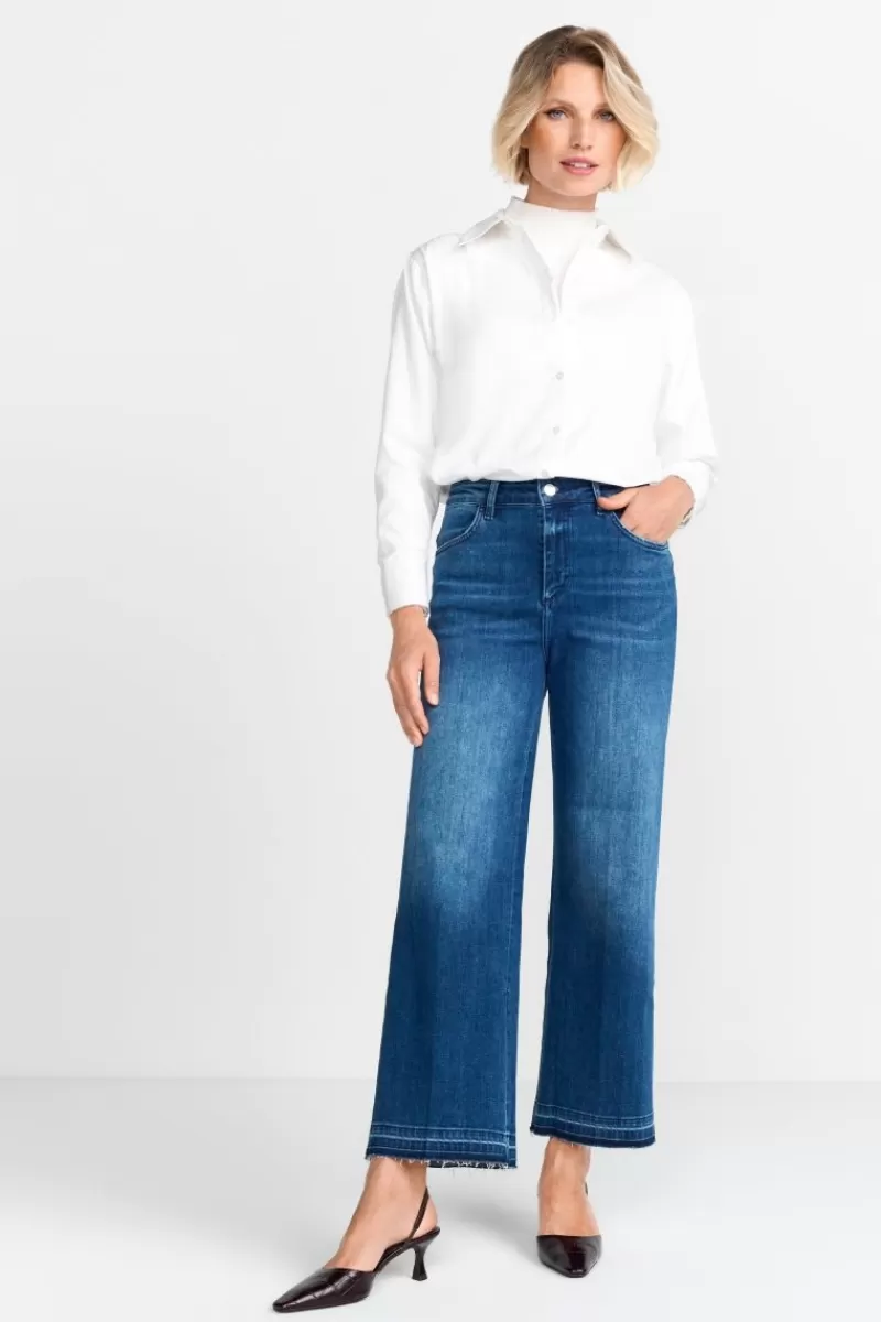 Rich & Royal Denim Mit Ausgefranstem Saum | Damen Wide Leg