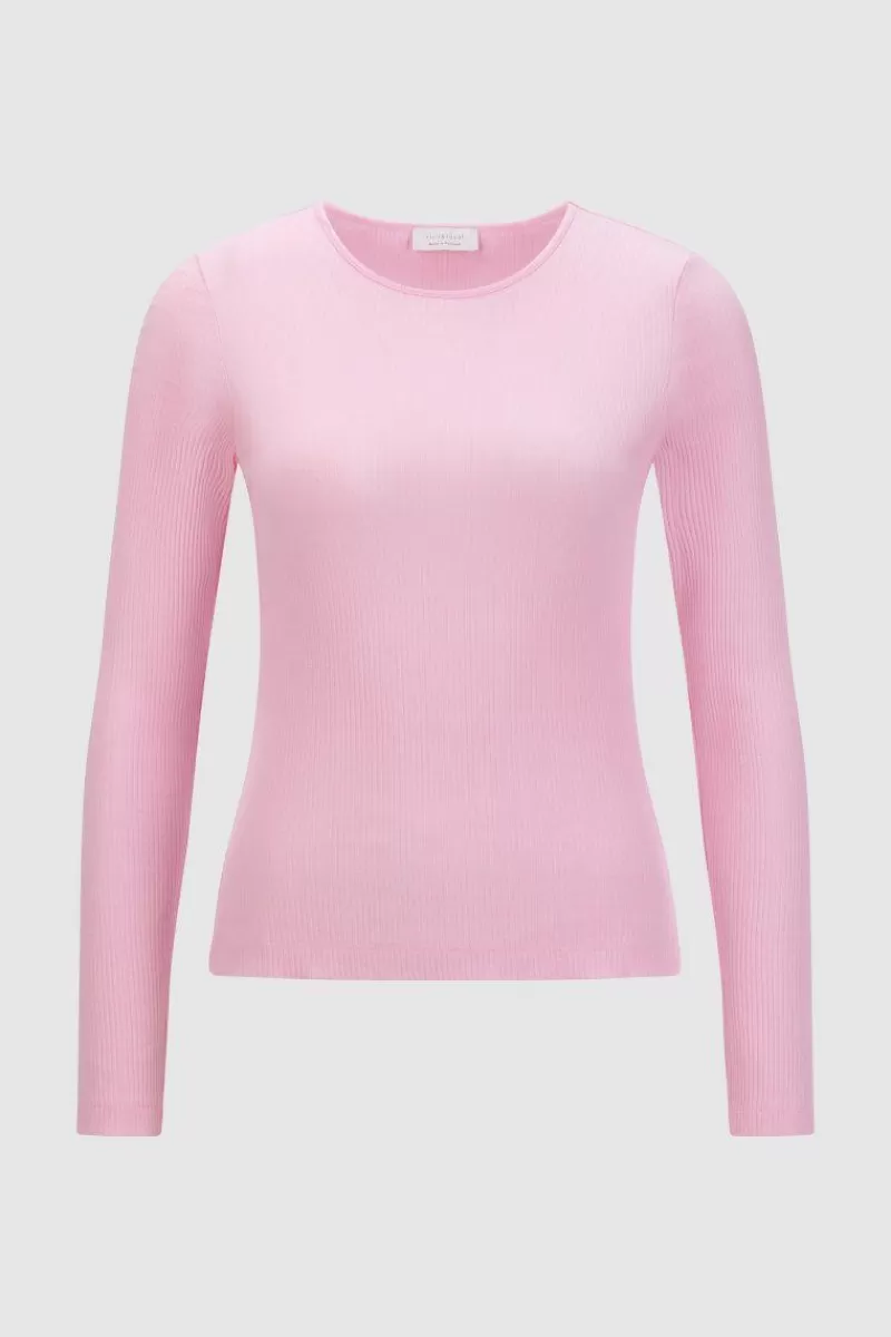 Rich & Royal Geripptes Longsleeve | Damen Longsleeves