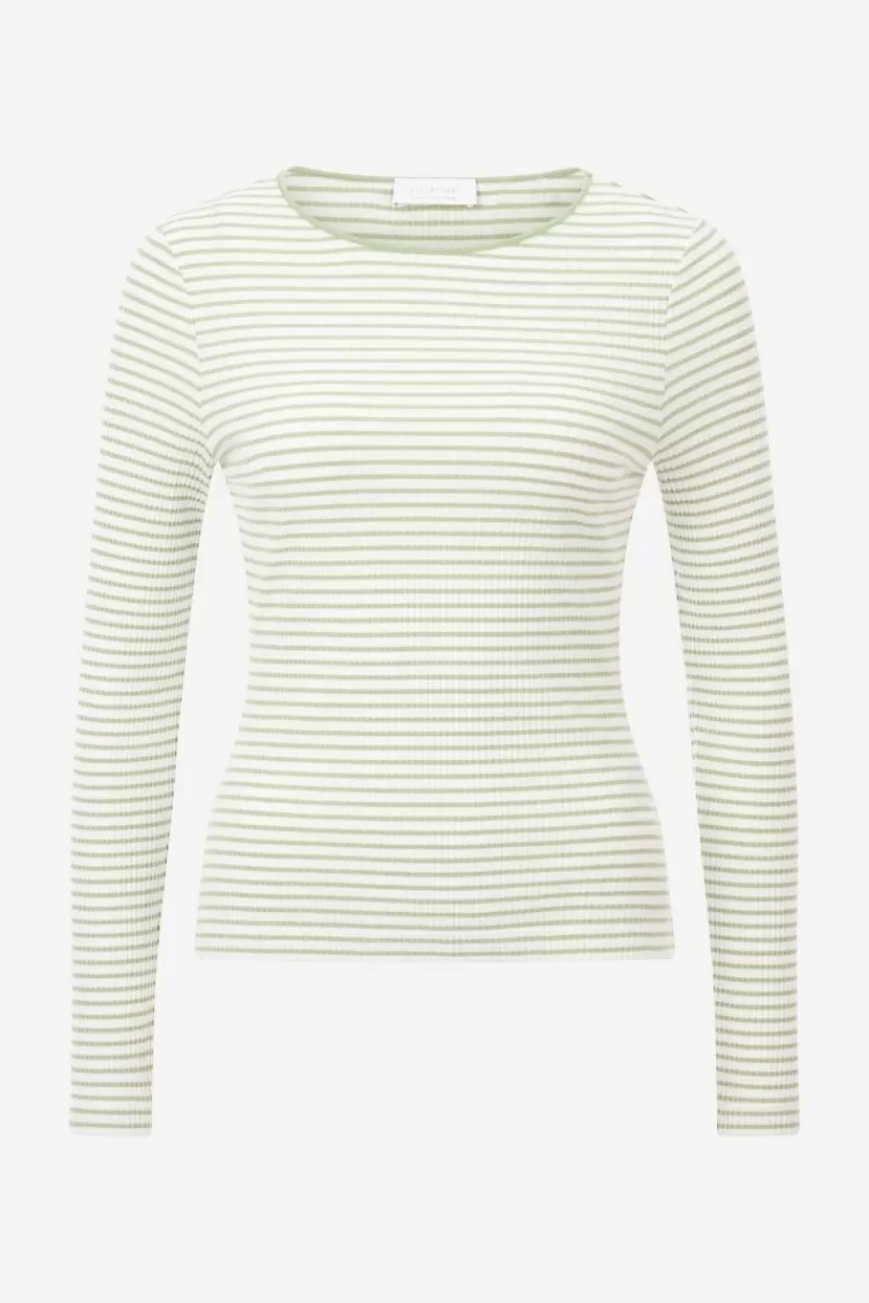 Rich & Royal Gestreiftes Rib-Longsleeve | Damen Longsleeves