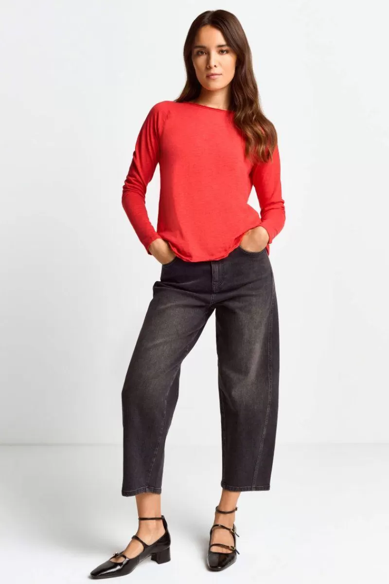 Rich & Royal Longsleeve Aus Baumwolle | Damen Longsleeves