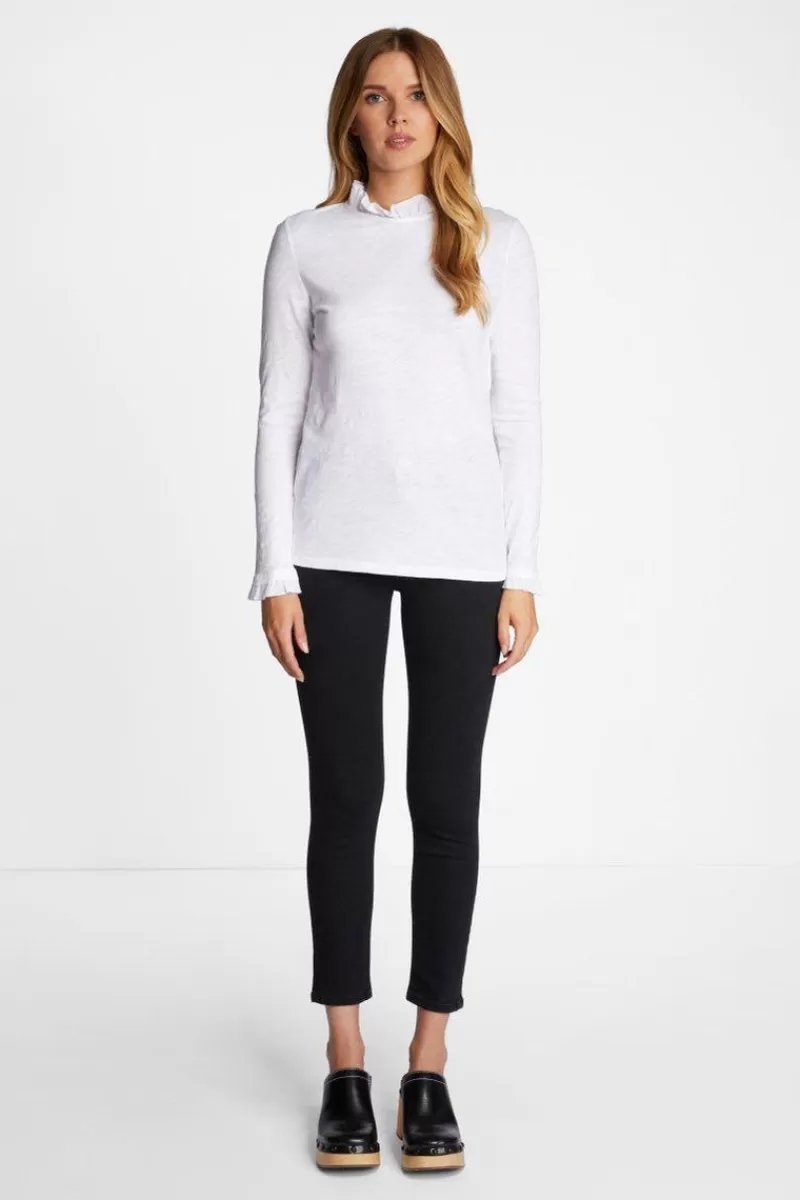 Rich & Royal Longsleeve Mit Frill-Kragen | Damen Longsleeves