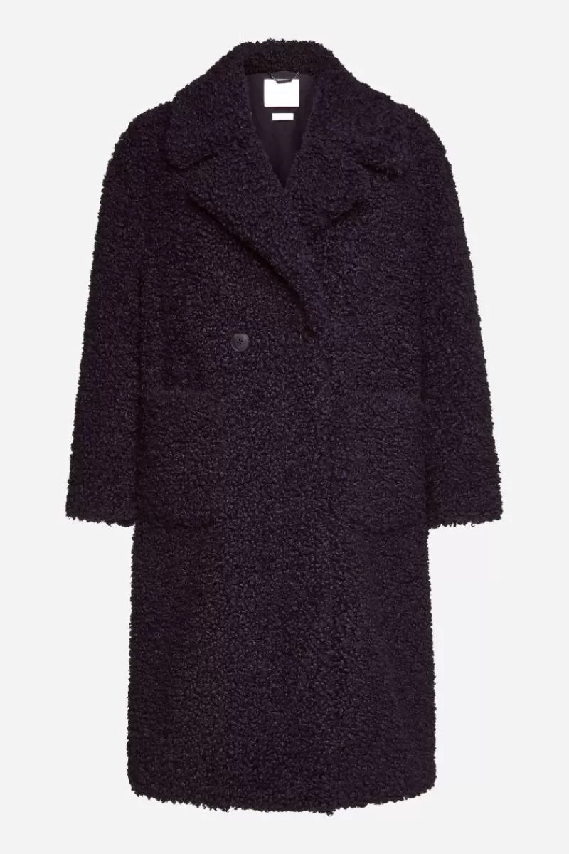 Rich & Royal Oversized-Mantel Aus Teddyfell | Damen Felljacken