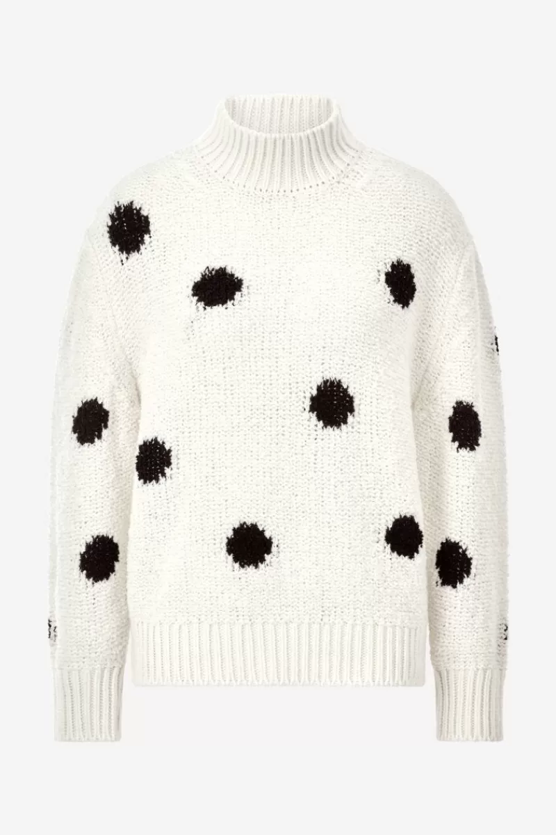 Rich & Royal Pullover Mit Blauen Polka Dots | Damen Pullover