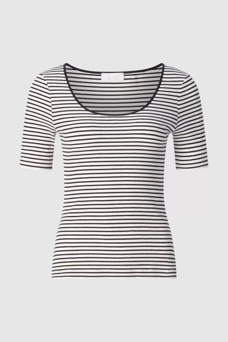 Rich & Royal Rib-Shirt Aus Baumwolle | Damen T-Shirts