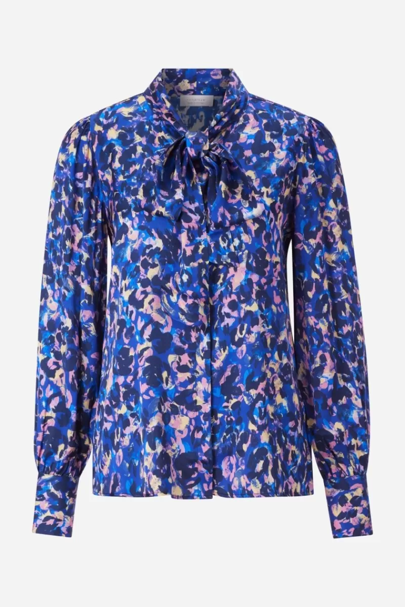 Rich & Royal Schluppenbluse Mit Leo-Print | Damen Casual Blusen