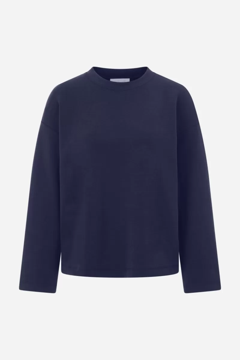 Rich & Royal Sweatshirt Aus Supersoftem Jersey | Damen Sweat