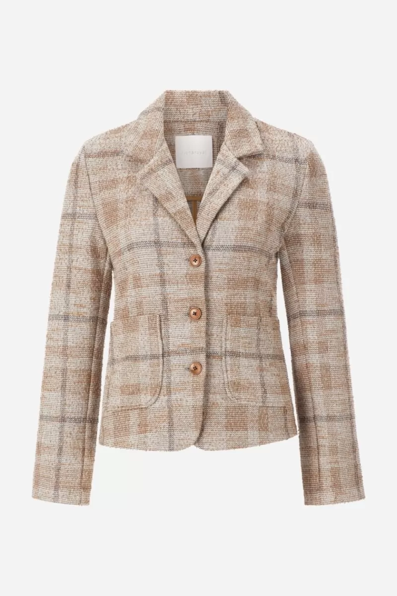 Rich & Royal Taillierter Blazer Mit Karomuster | Damen Business Blazer | Casual Blazer