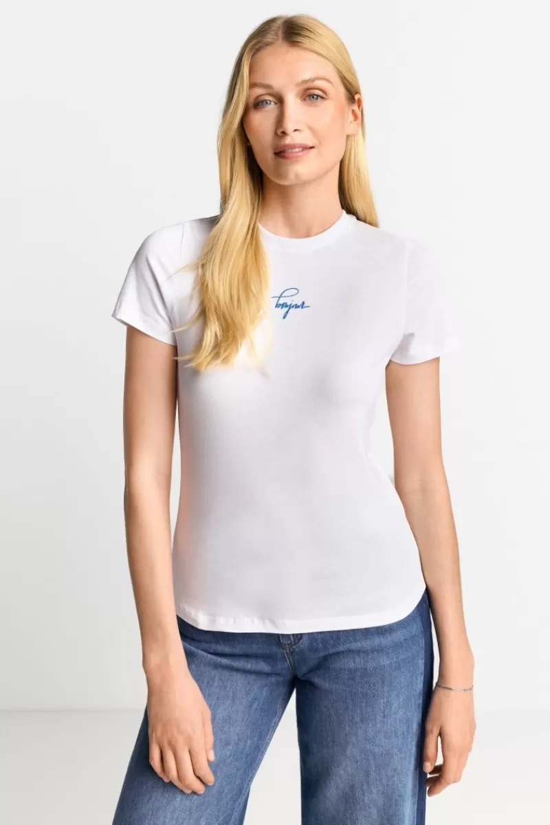 Rich & Royal T-Shirt Im Bodycon-Fit | Damen T-Shirts