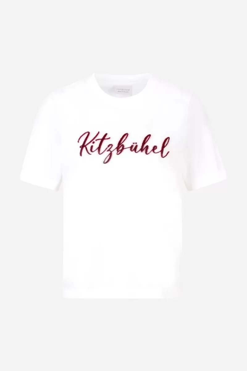 Rich & Royal T-Shirt Mit Flockdruck | Damen T-Shirts